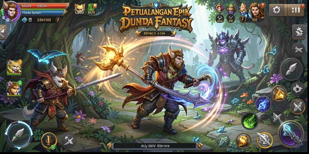 Screenshot 68IDN menampilkan petualangan menakjubkan di dunia fantasi.