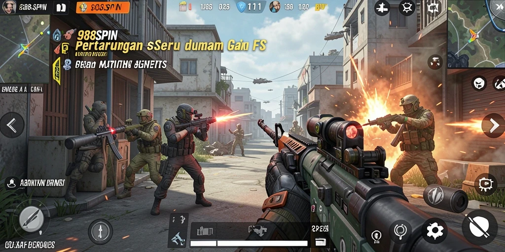Tampilan gameplay seru dalam 988SPIN dengan aksi tembak-menembak yang mendebarkan.