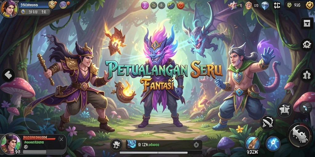 Tampilan gameplay seru di dunia RPG 9ZK.