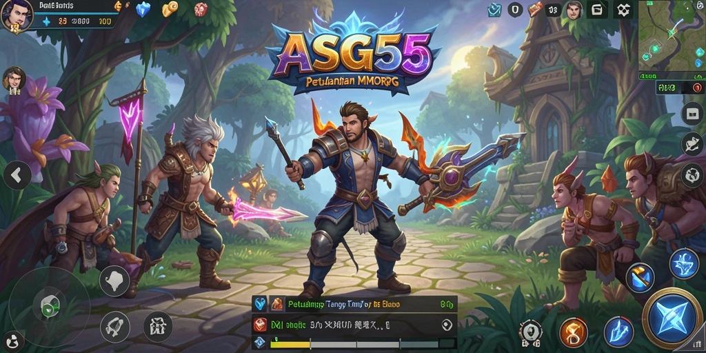 Tampilan gameplay ASG55 yang menarik dalam dunia MMORPG.