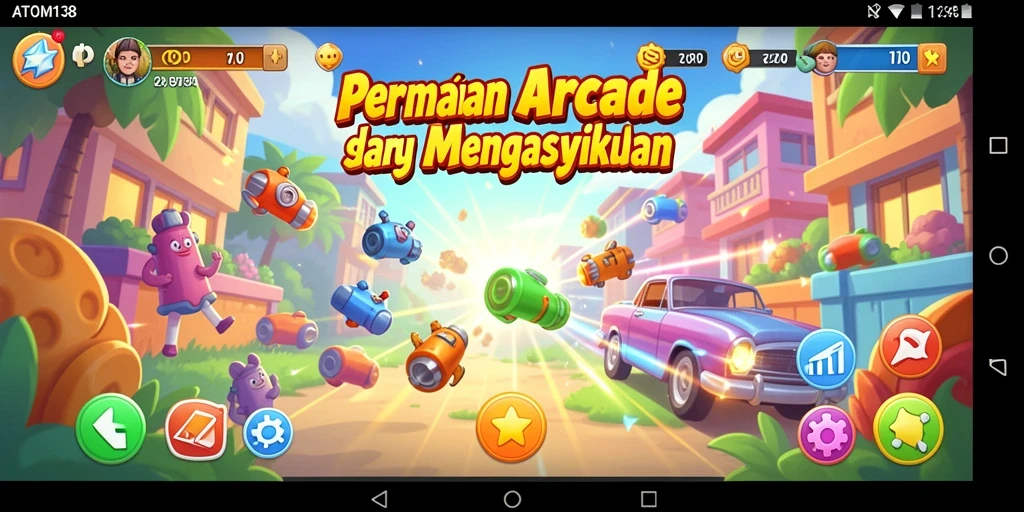Tampilan gameplay ATOM138 yang menarik dan penuh aksi.