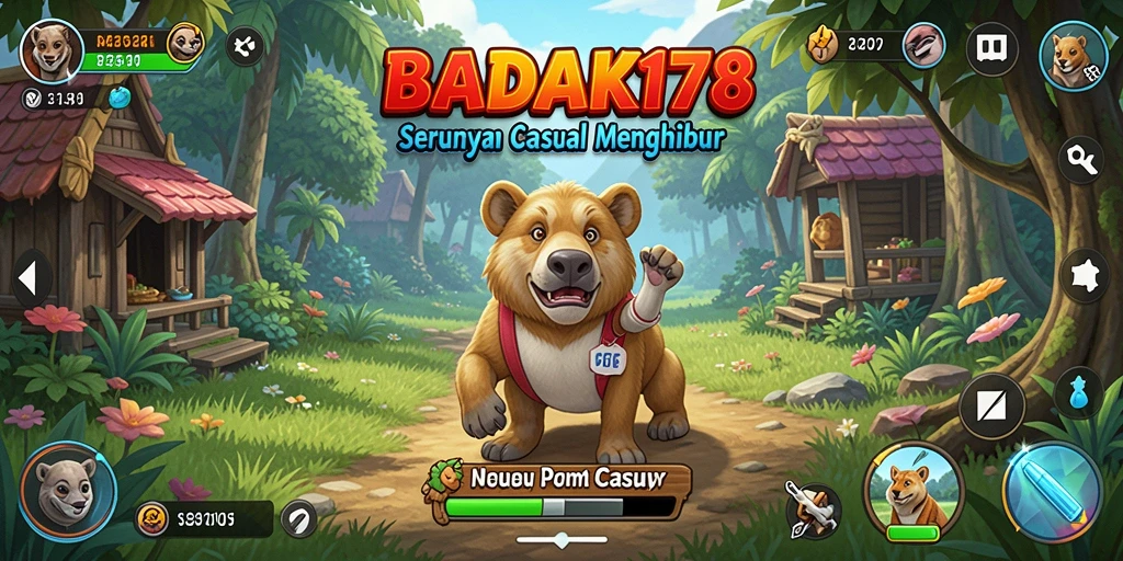 Tampilan gameplay seru dan menyenangkan di BADAK178