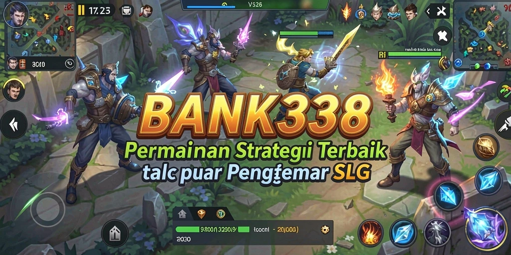 Screenshot utama BANK338 menampilkan pertempuran strategis yang mendebarkan.