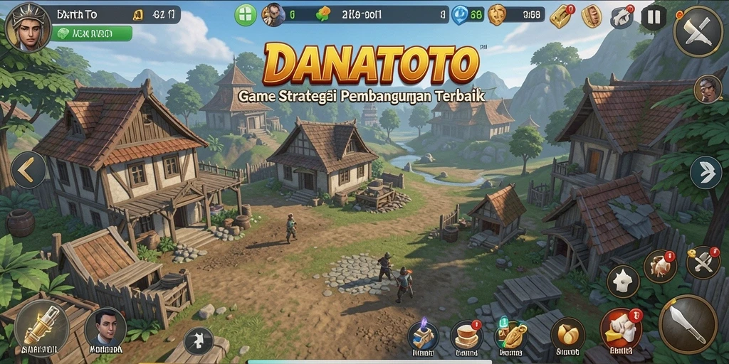 Gameplay seru dalam membangun kerajaan dan bertempur.