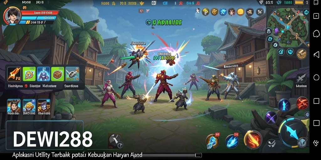 Screenshot DEWI288 menunjukkan fitur-fitur canggih aplikasi Utility yang memudahkan pengguna.