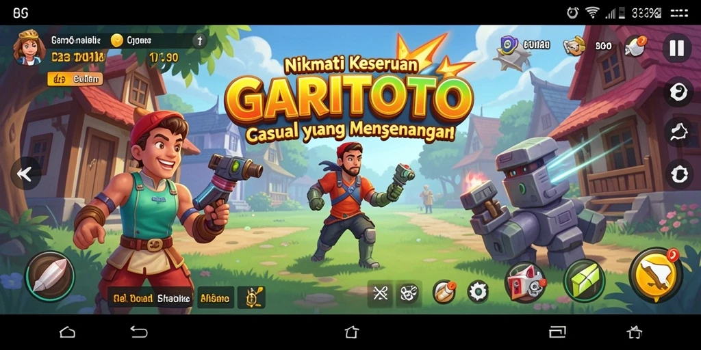 Tampilan gameplay GARITOTO yang penuh warna dan menarik.