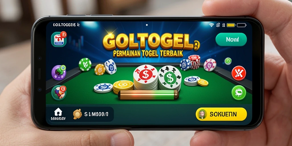 Tampilan antarmuka GOLTOGEL yang menarik dan interaktif.