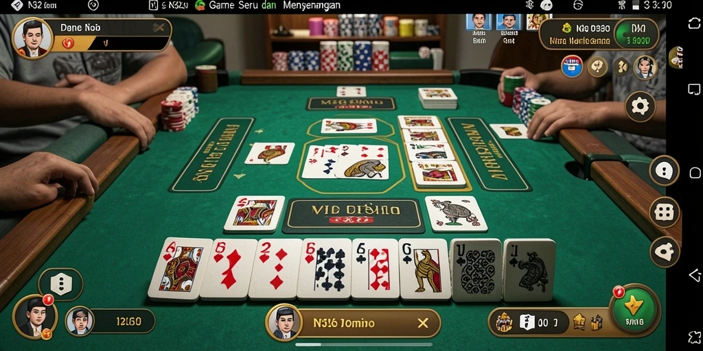 Tampilan gameplay seru N32 dengan Domino yang menarik.