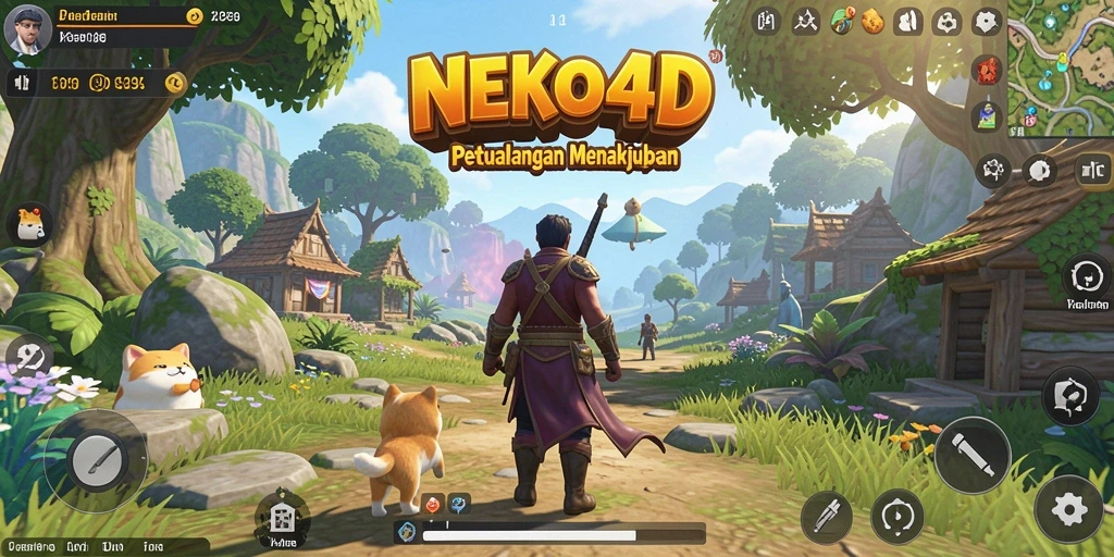 Tampilan gameplay menakjubkan di dunia terbuka NEKO4D.