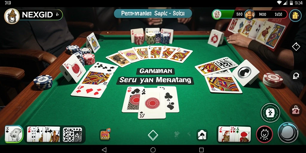 Tampilan permainan Gaple yang menarik dan interaktif di NEXGID.