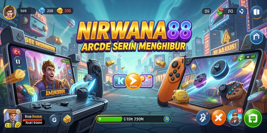 Tampilan seru gameplay NIRWANA88 dengan tantangan arcade yang menarik.