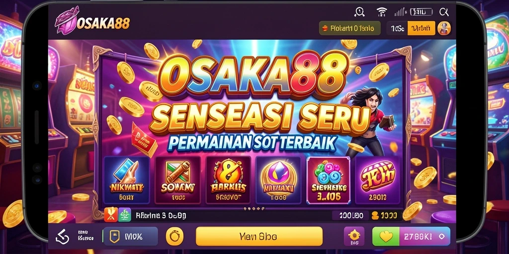 Tampilan gameplay menarik dari OSAKA88 dengan mesin slot dan fitur bonus.