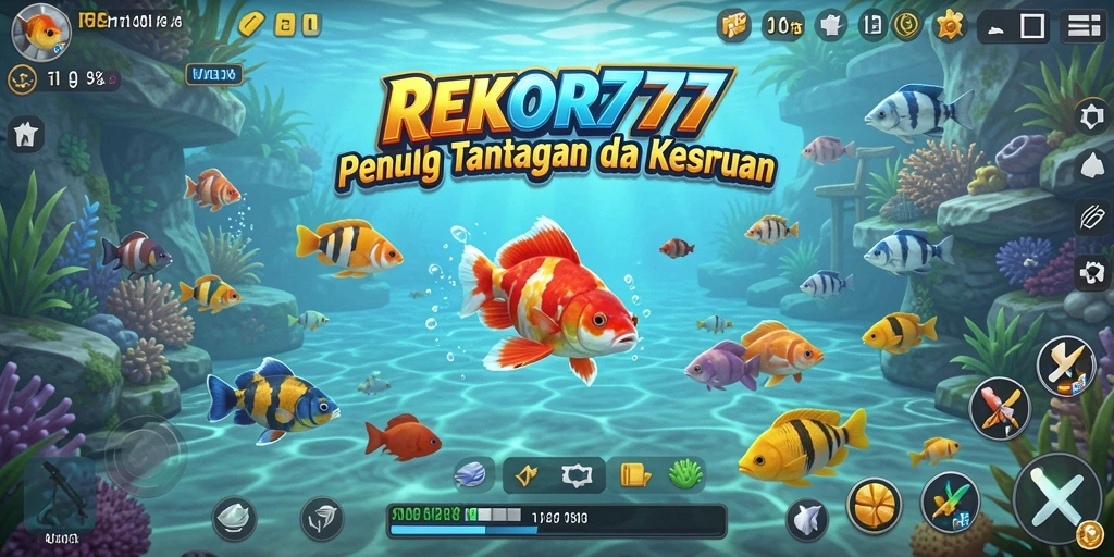Tampilan gameplay memancing seru dalam REKOR777 yang mengasyikkan.