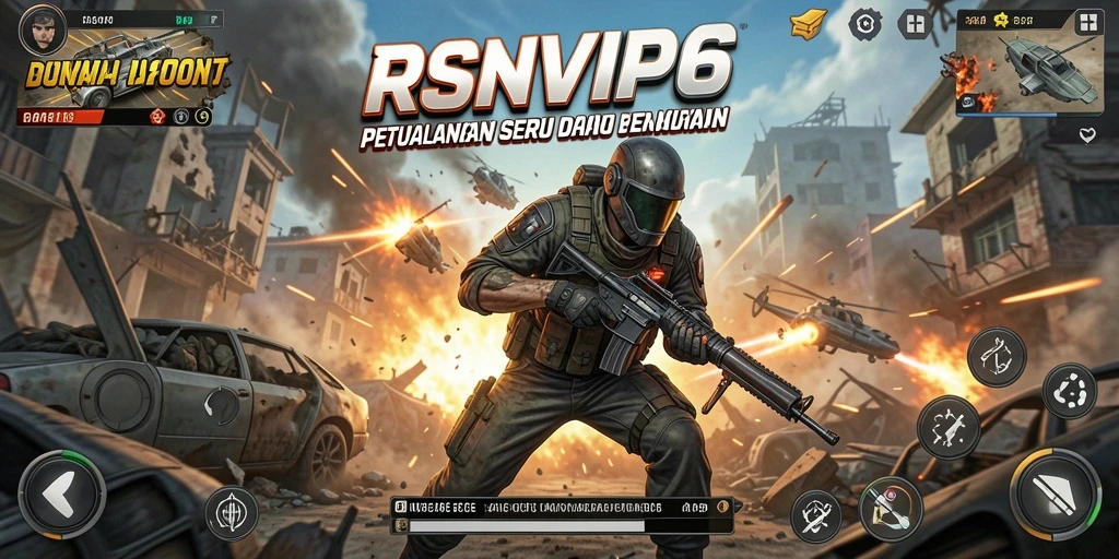 Tampilan gameplay mendebarkan RSNVIP6 dengan aksi yang intens.