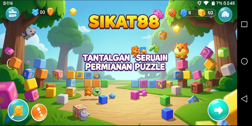 Screenshot gameplay SIKAT88 menampilkan tantangan puzzle yang menarik.