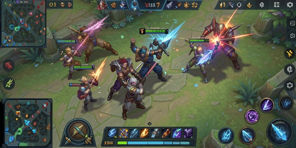 Gameplay SINTE4D menampilkan aksi pertempuran tim yang mendebarkan.