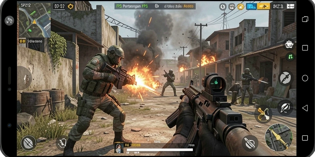 Tangkapan layar gameplay SP212 yang menunjukkan aksi penuh tantangan.