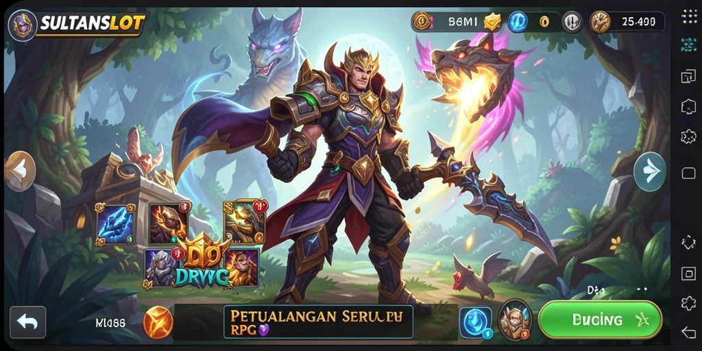 Tampilan gameplay SULTANSLOT yang seru dan mendebarkan.