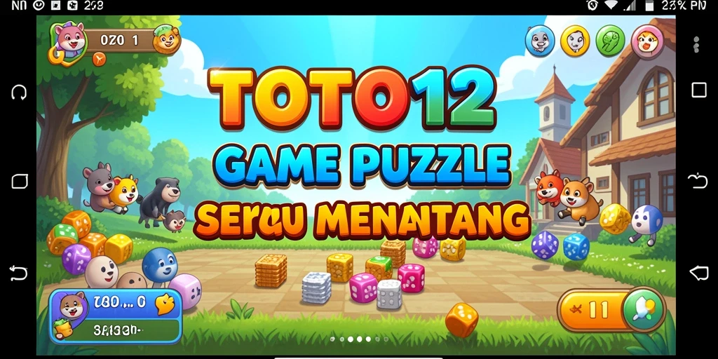Screenshot gameplay TOTO12 menampilkan tantangan teka-teki yang menarik.