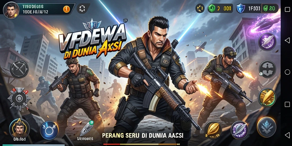 Screenshot gameplay VIPDEWA menampilkan pertarungan seru dan efek visual menakjubkan.