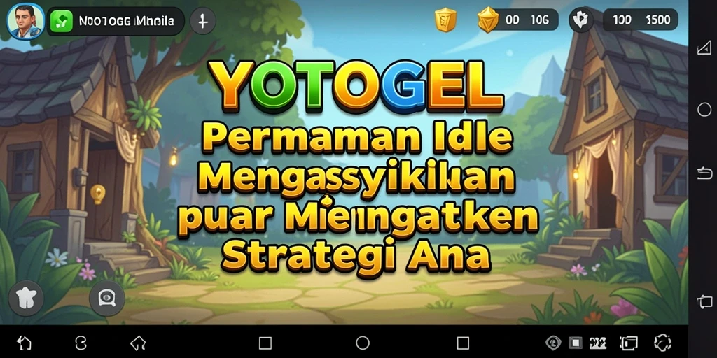 Tangkapan layar utama YOTOGEL dengan gameplay Idle yang menawan.